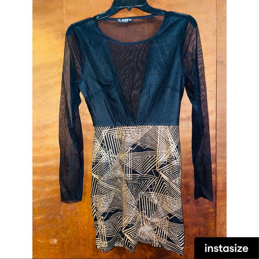 Shein mesh top dress